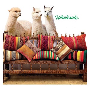 20 CUSHION COVERS / decorate your / living room / restaurant / office / home / wholesale / peruvian textiles