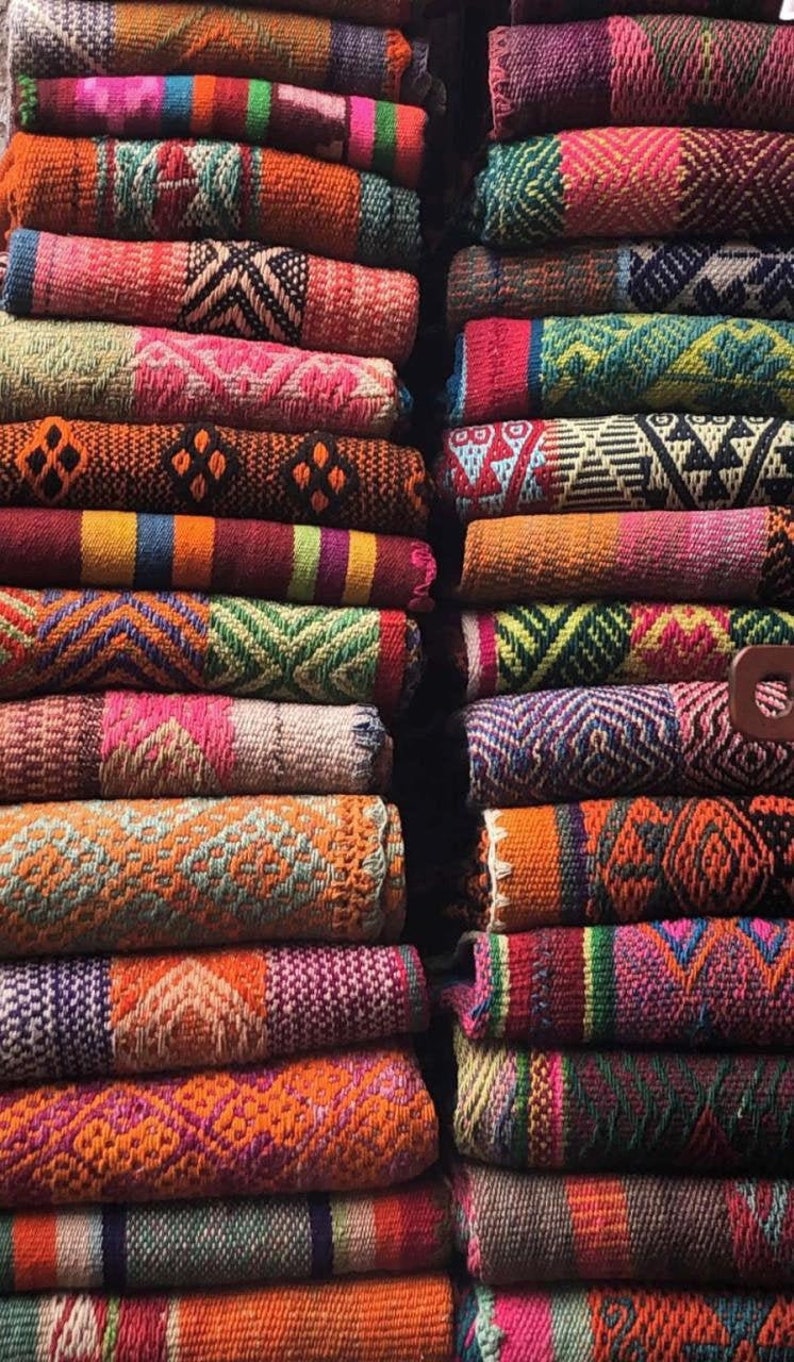 PERUVIAN RUG / FRAZADA / Blanket / Peruvian Carpet / House Etsy