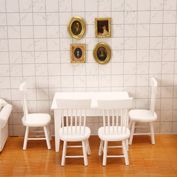 Miniature 1 12 Doll House Diy Decoration Mini Scene Table and