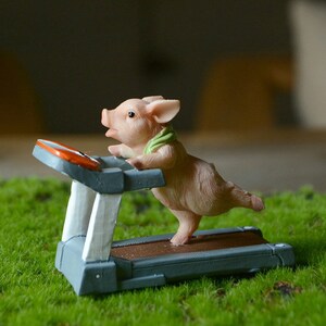miniature funny piggy animal statues Micro landscape decorations mini garden supplies DIY potted landscape gifts for friends