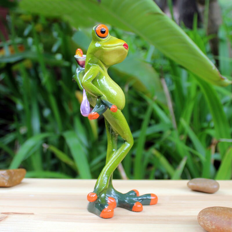 Toyvian Miniatur-Froschfiguren Aus Harz – 10 Stück, Für Deko, Miniaturgärten, Bonsai & DIY-Projekte