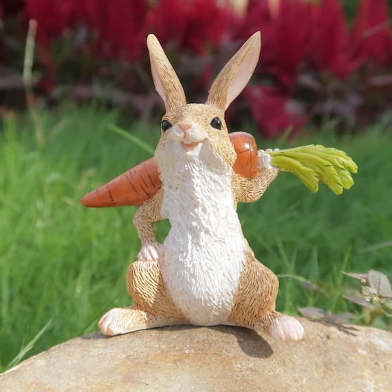 Cute Bunny Rabbit Fairy Garden Miniatures Micro Landscape Resin Crafts Decor LE 