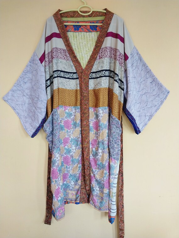 Sleepwear robes Nightdress Kimono Bathrobe kimono… - image 4