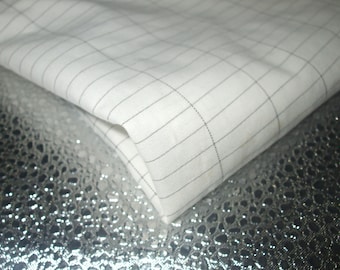 Tecido de proteção EMF prateado/algodão