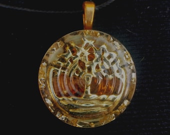 Pingente de Orgonite/Orgone tr33 diamante herkimer/cristal