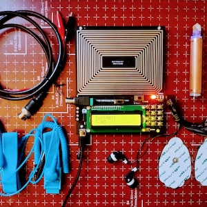 Combo de bobina Schumann y Zapper Rife. Generador de frecuencia conmutable con sonido y actualización BNC.