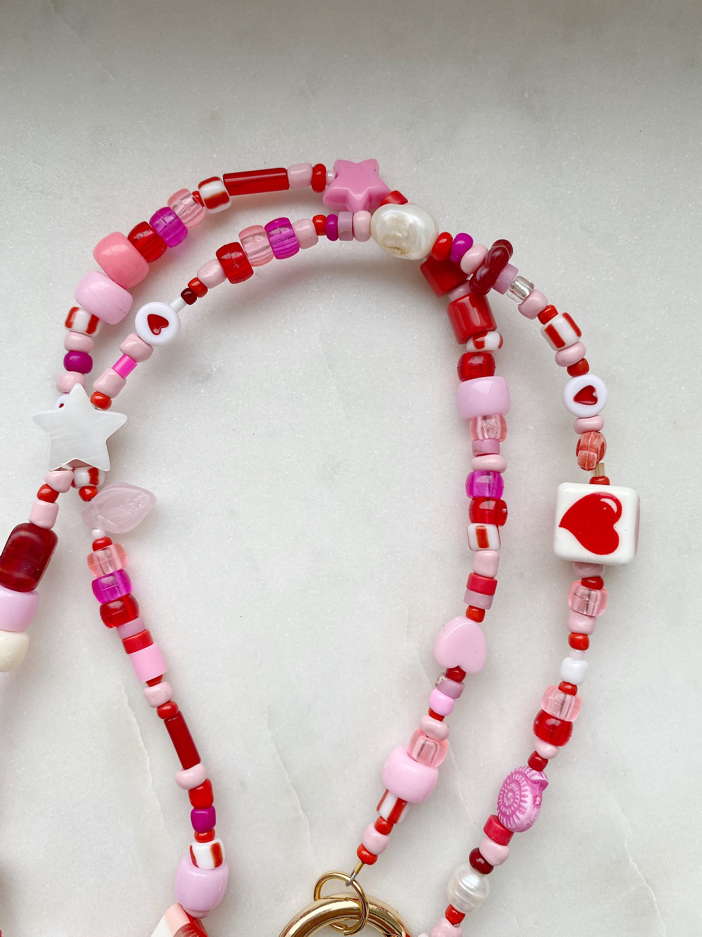 Confetti Necklace Beaded Necklace Gold Plated Necklace Etsy