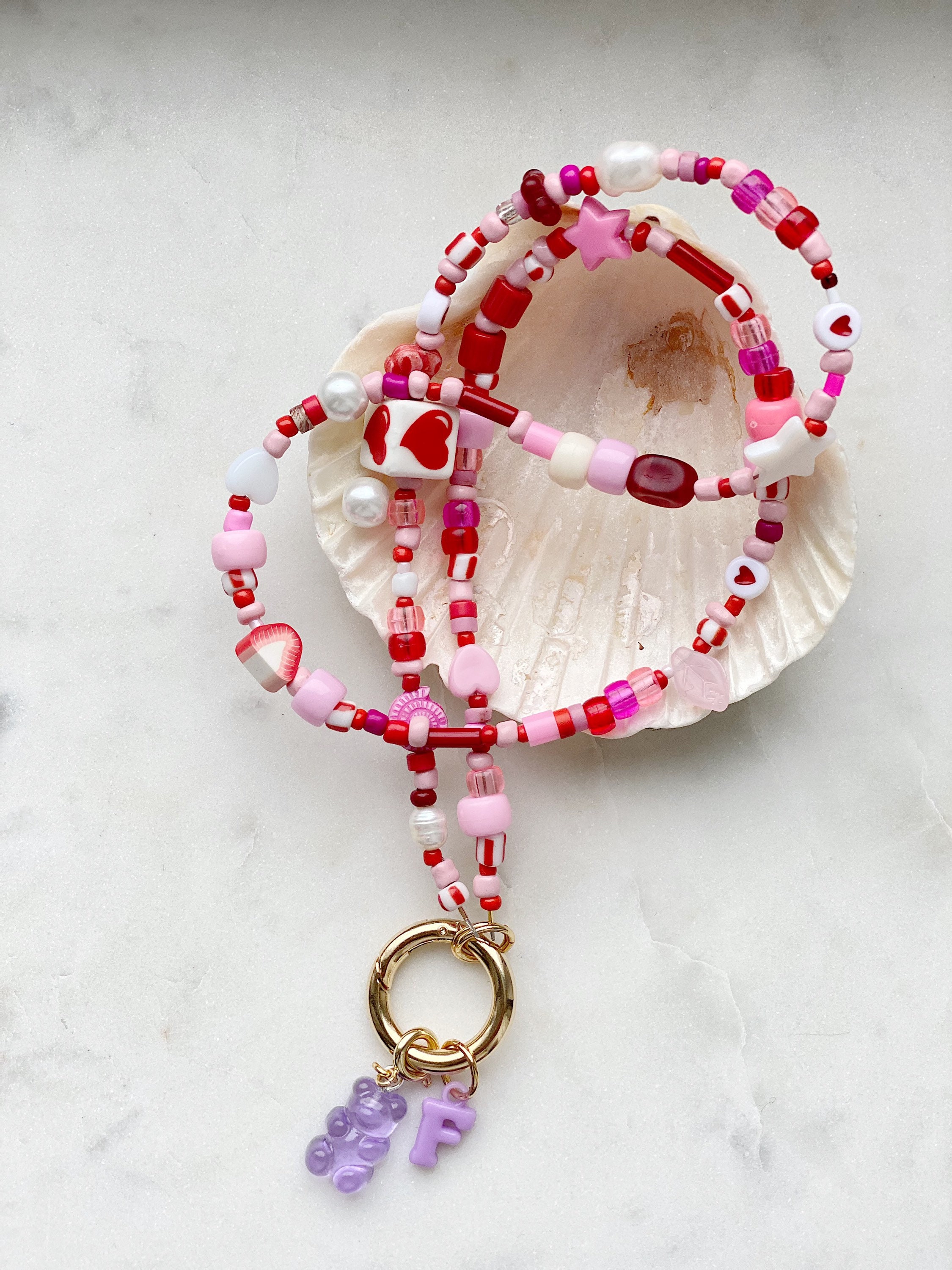 Confetti Necklace Beaded Necklace Gold Plated Necklace Etsy