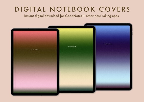 Digital Notebook Covers for Goodnotes Digital Covers for | Etsy