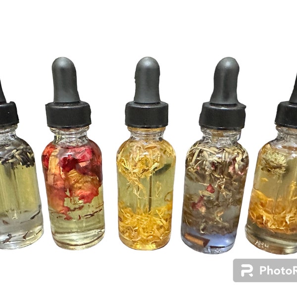 All Natural Organic Body Oil, Yoni Oil, Hydrating Oil, Lavender, Calendula, Yoni, Rose Petals- 1oz (Try it out) Single Options