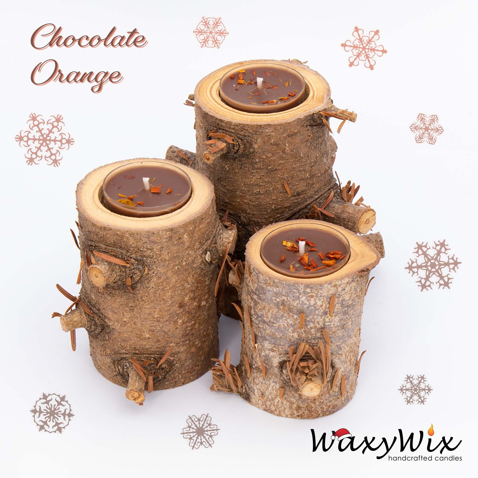 Christmas Tea Light Gift Set. A Mixture of 8 Christmas Tea Etsy UK