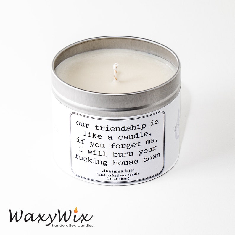 Our friendship is like a candle. Candle gift for friend. Etsy Our friendship is like a candle. Candle gift for friend. Etsy