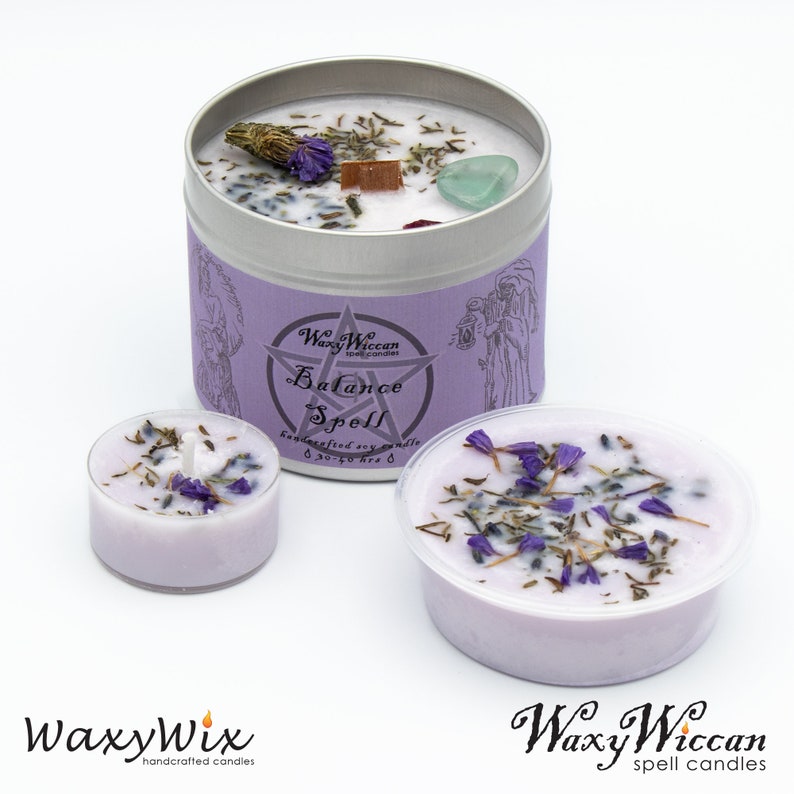 Wiccan Gift Set. Large Spell Candle Wax Melt Spell Jar and Etsy