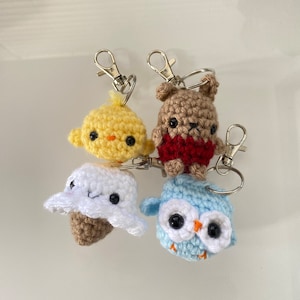 Tiny Amigurumi Crochet Keychain
