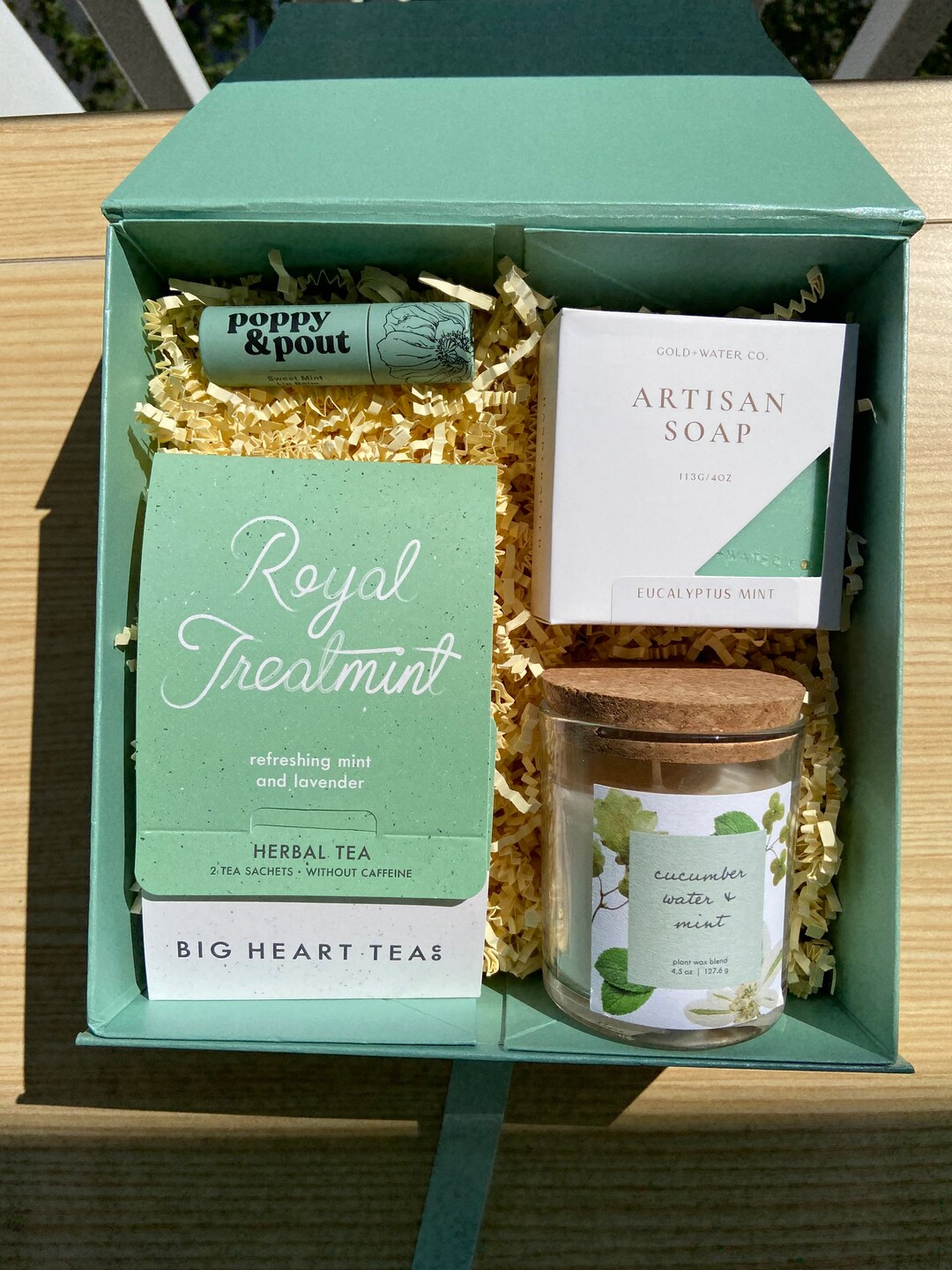 Eucalyptus Mint Gift Box Mint to Be Self Care Box Engagement Gift