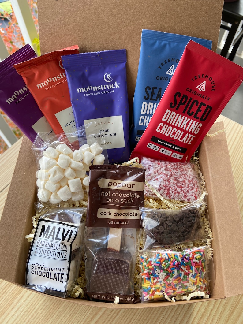 Hot Chocolate Gift Box / Hot Cocoa Gift Box / Sweet Treats to Etsy