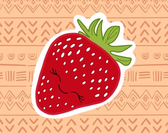 Strawberry Die Cut Sticker