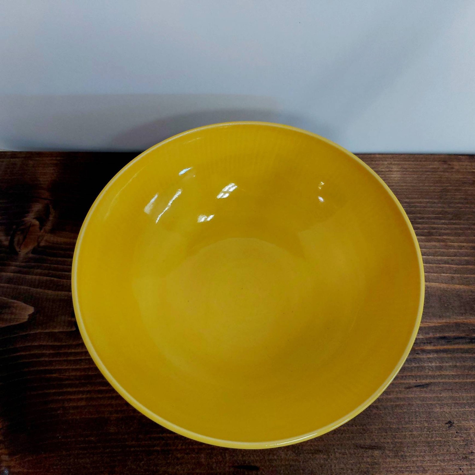 Yellow medium serving/pasta bowl Etsy