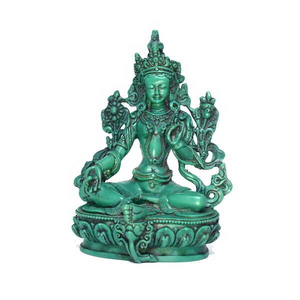 Green Tara Statute for decorative collections- Tibetan Figures - Green Tara Figurines