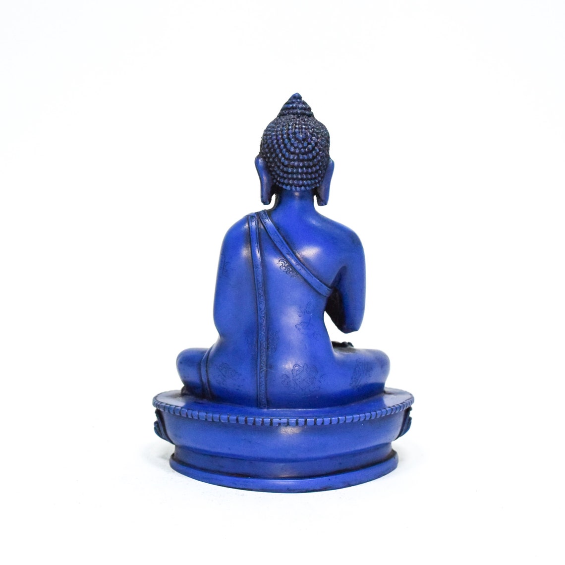 Blue Meditating Buddha Statue for Home Decor Buddha Gifts Etsy UK