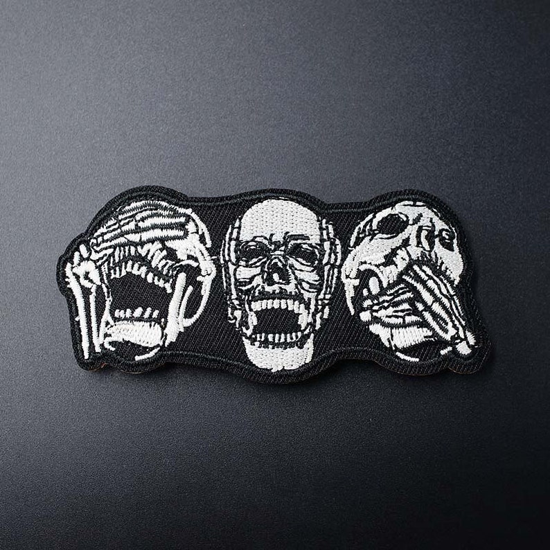 DnD Patches Patch Punk Patches Flower Patches Jackets Custom Patches Patches for Jackets Iron on Patches SKULL Patch
