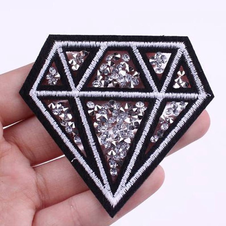 Diamond Style Patch Patch DnD Patches Punk Patches Flower Patches Jackets Iron on Patches Patches for Jackets Custom Patches