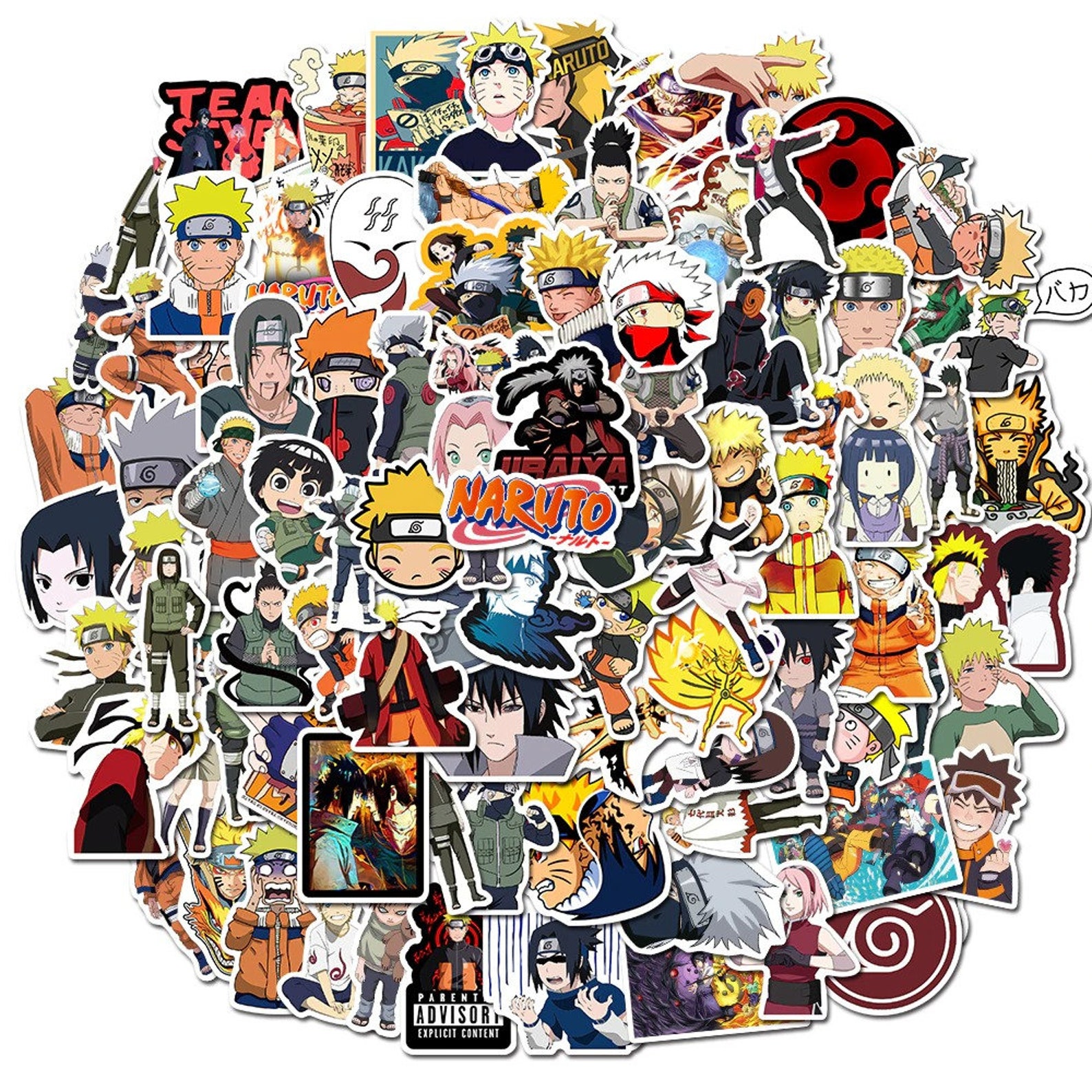 Anime 100pcs Stickers Pack Laptop Decal Waterproof Etsy