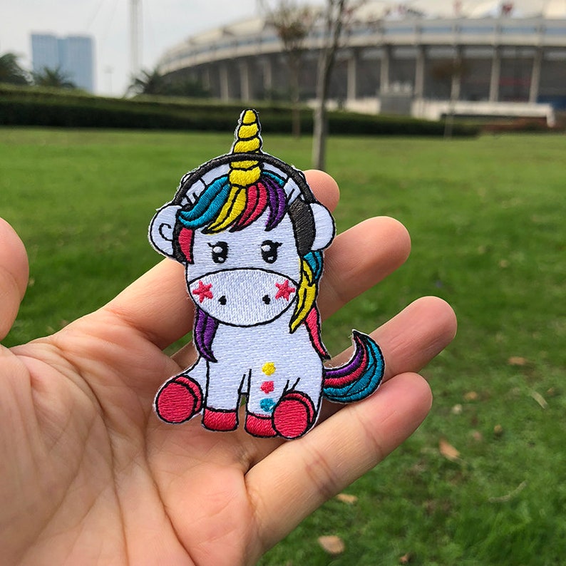 Flower Patches Jackets Iron on Patches Custom Patches Patches for Jackets Patch DnD Patches Punk Patches Kids Unicorn Patch