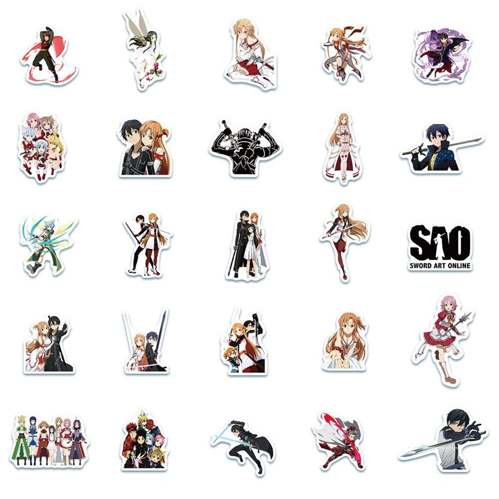 Sword Art Online 50pcs Stickers Pack Laptop Decal Etsy