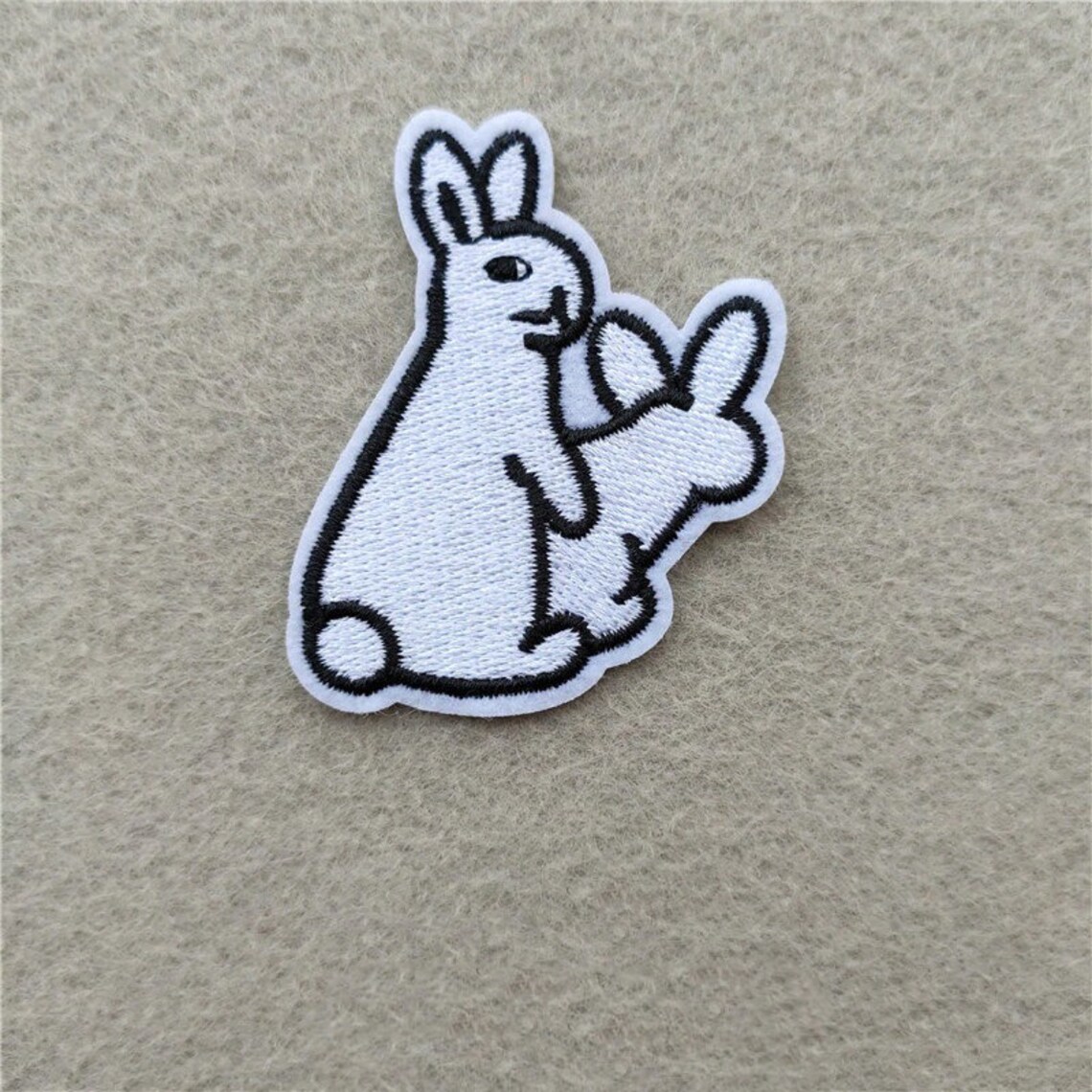 BUNNY FUNNY Patch Punk Patches Patches for Jackets Iron Etsy