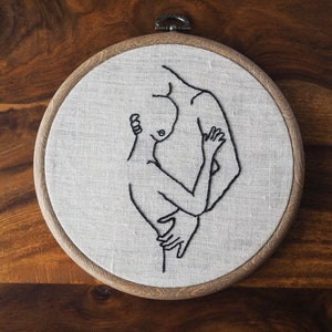Modern Hand Embroidery Pattern PDF, Couple embroidery pattern, Love embroidery pattern, Wedding embroidery, Valentine hand embroidery