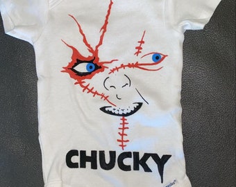 chucky baby onesie