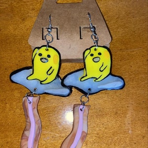 Gudetama earrings best sale