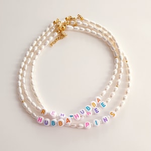 Collier de perles personnalisé, collier de perles deau douce, collier de perles personnalisé, collier de perles personnalisé, collier de perles personnalisé, collier de perles image 1