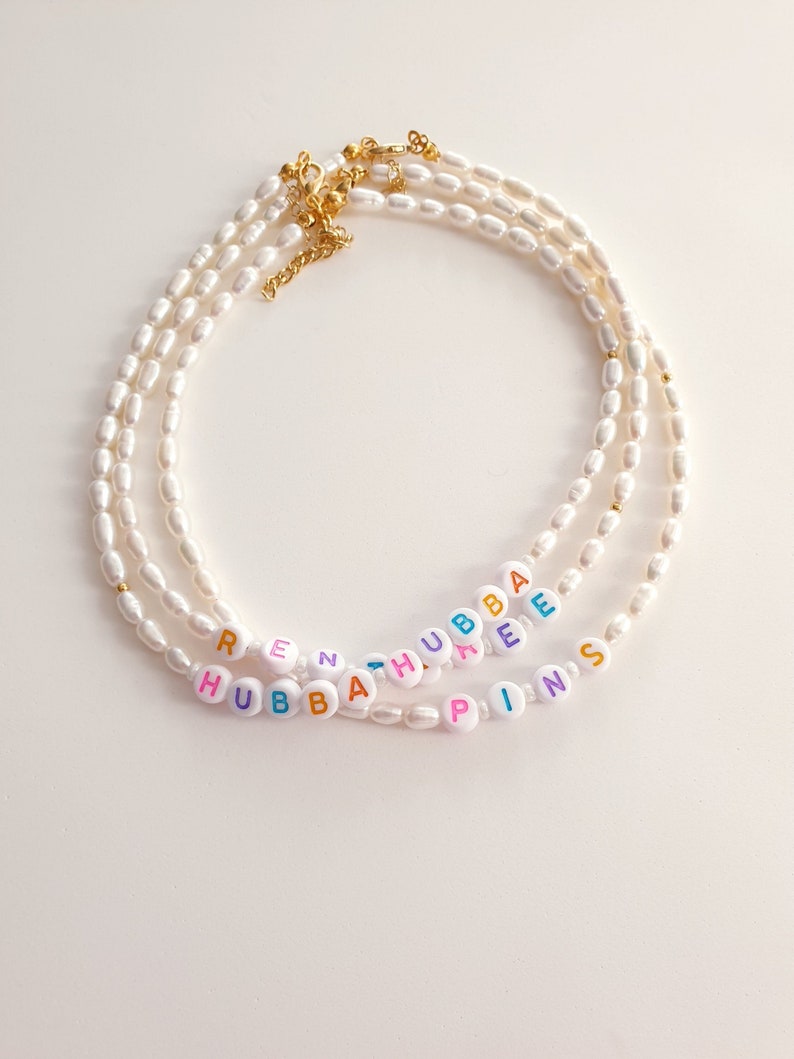 Collier de perles personnalisé, collier de perles deau douce, collier de perles personnalisé, collier de perles personnalisé, collier de perles personnalisé, collier de perles image 1