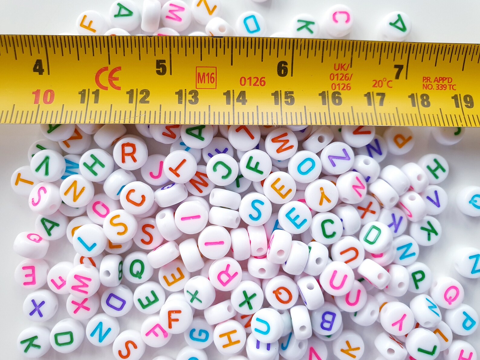 Alphabet Letter Beads 7mm Alphabet Beads AZ Letter Beads Etsy