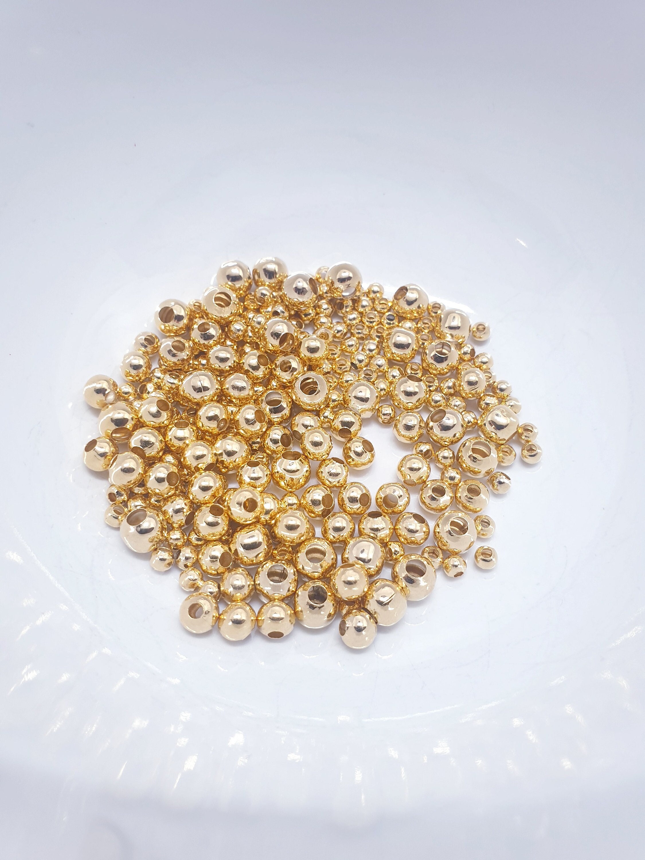 Bead Spacers For Jewelry Making, Goldtone and Silvertone, Very Good  Condition, Tray 11W x 8L Auction