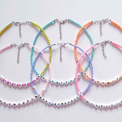 Personalised Name Beaded Necklace 