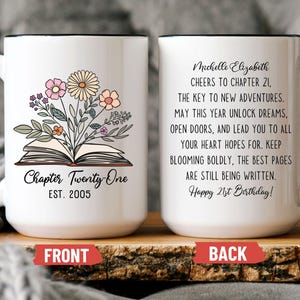21st Birthday Mug or Coaster: Chapter Twenty-One Milestone Gift