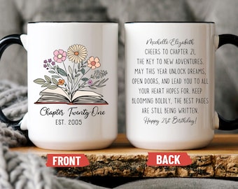 21st Birthday Mug or Coaster: Chapter Twenty-One Milestone Gift