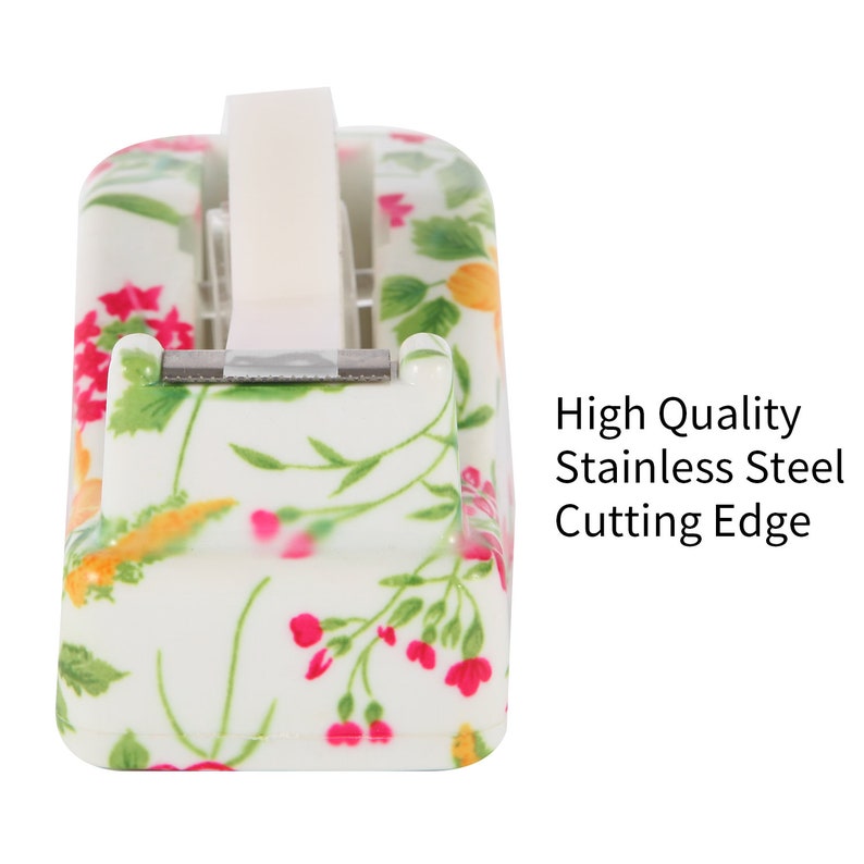 VIBRANZLAB Cute Tape Dispenser Floral Home Office Desk Etsy