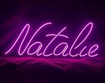 photo Neon Lights Samantha Name Wallpaper signboards logos inscriptions from led