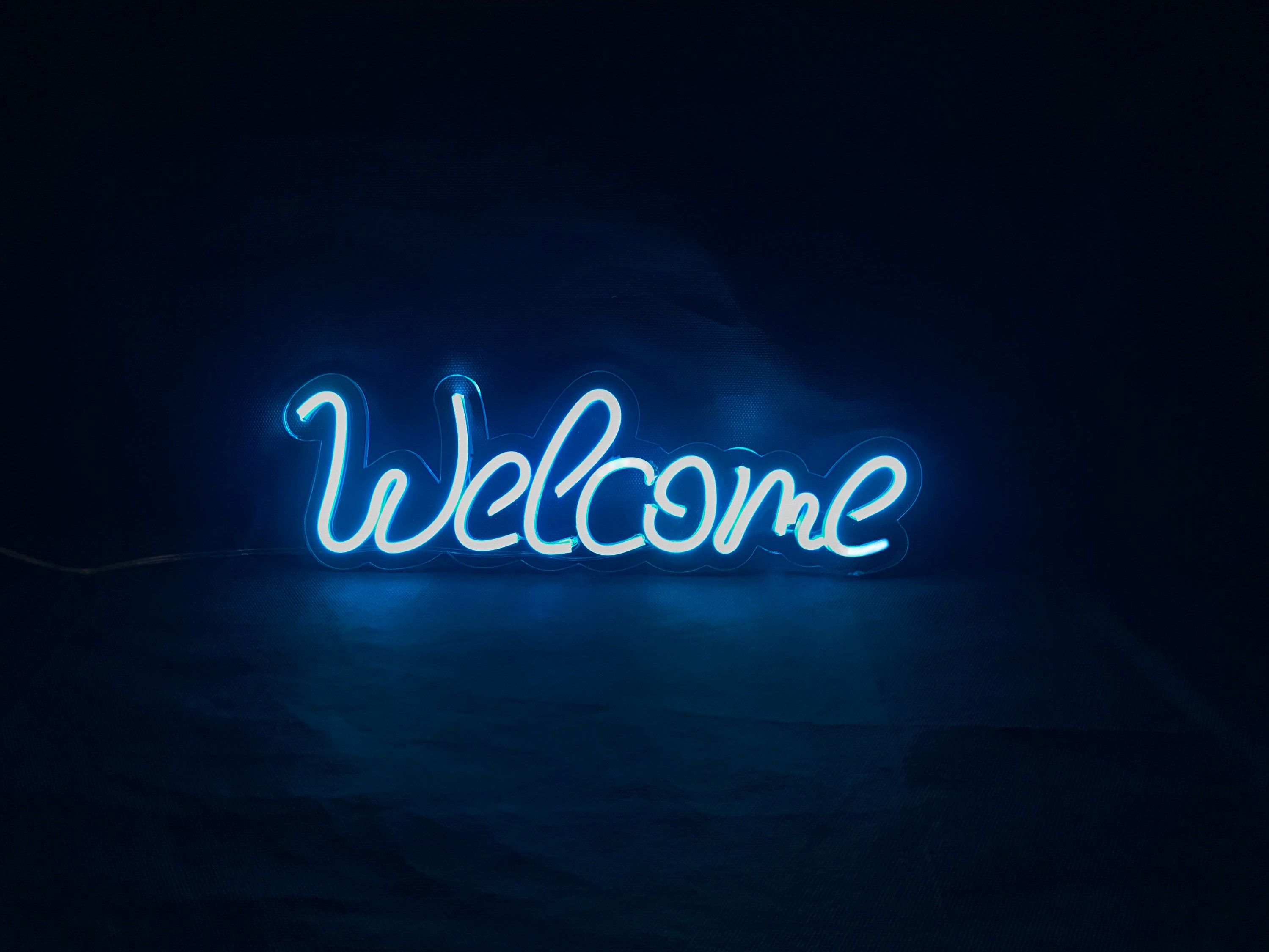 Welcome LED Neon Sign | Etsy