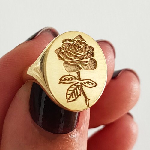 Rose Ring Silver Ring Rings for Women Etsy