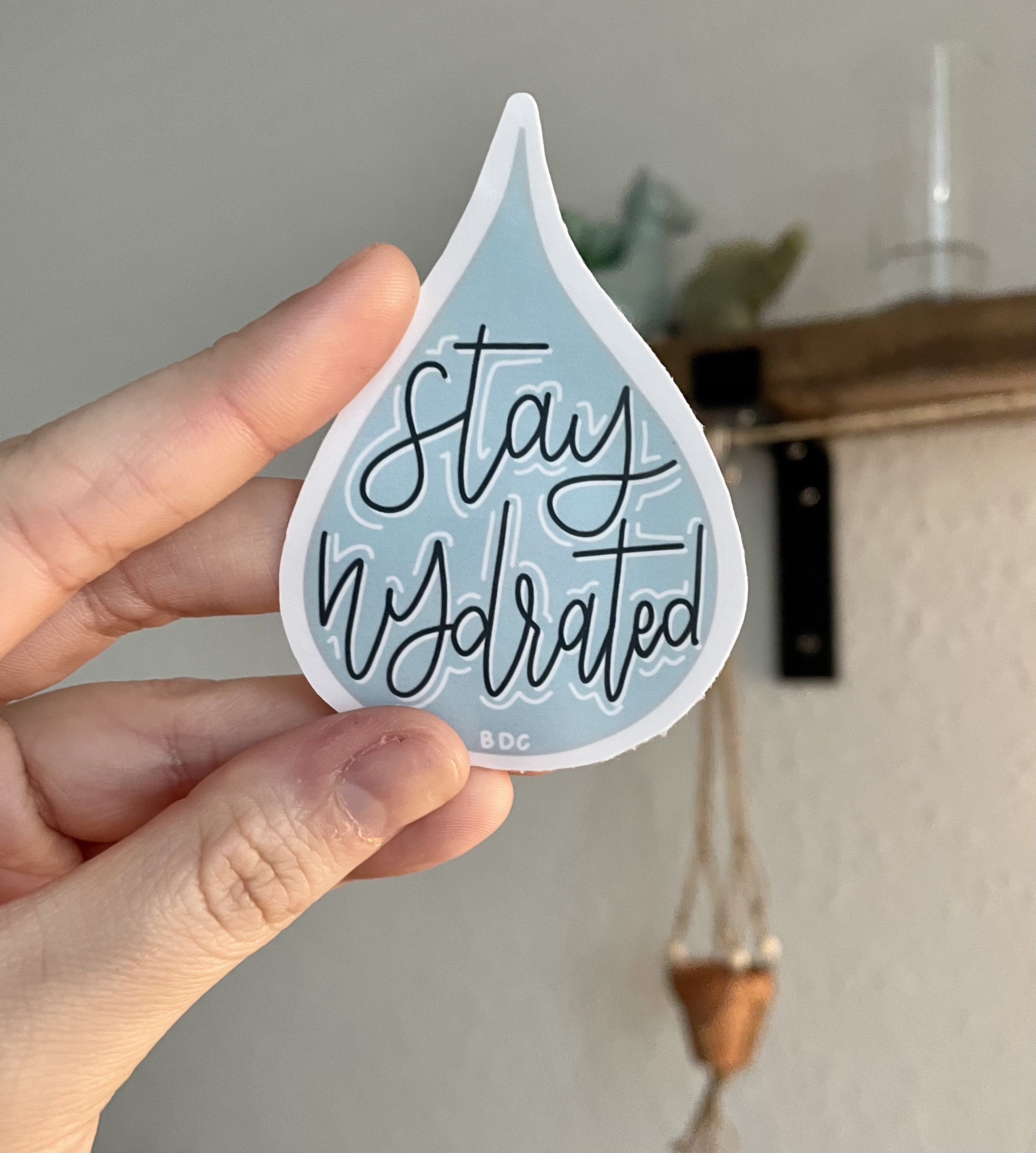 Stay hydrated water drop sticker bestseller trending Etsy