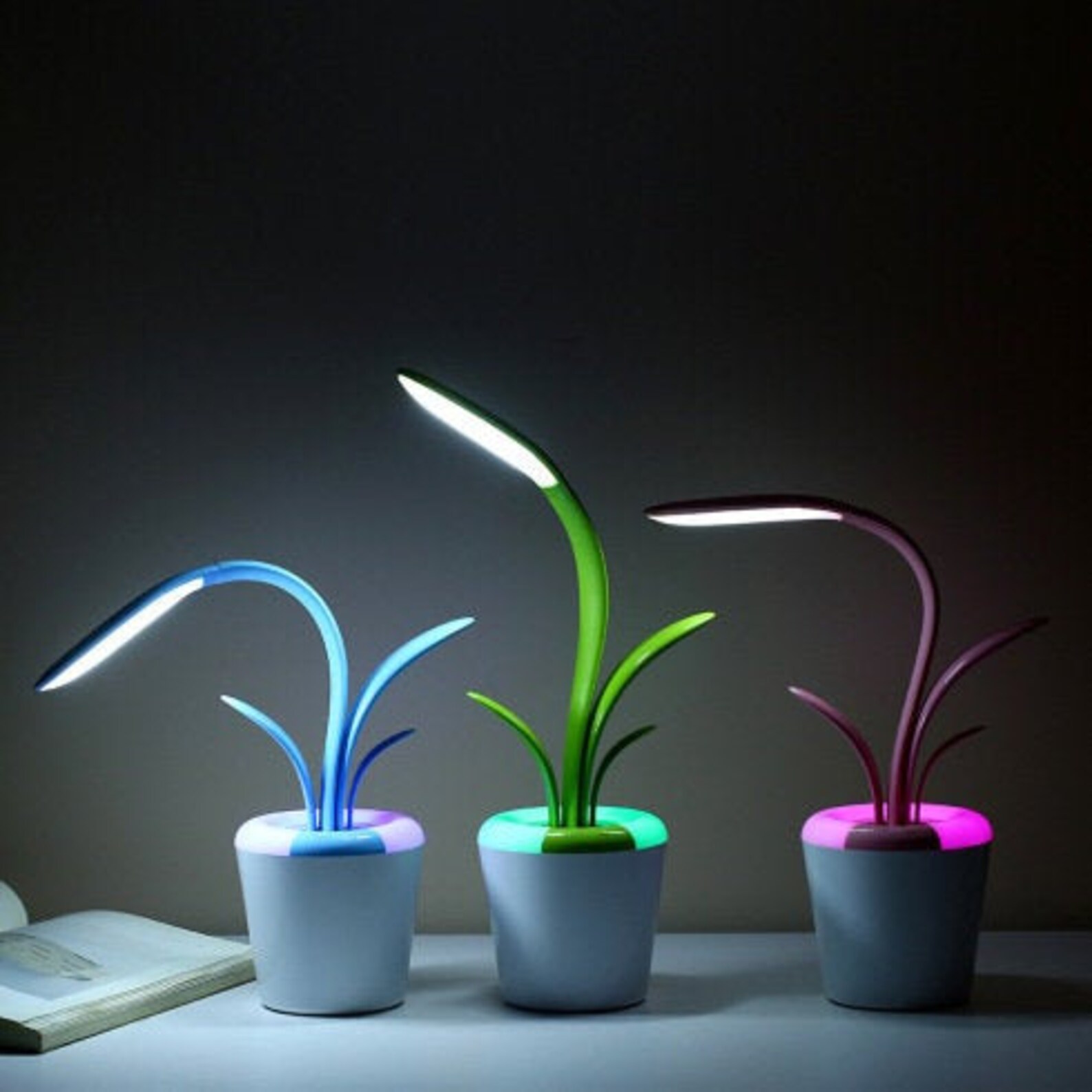 LED PlantStyled Desk Lamp Desk Table Light Night Light Etsy