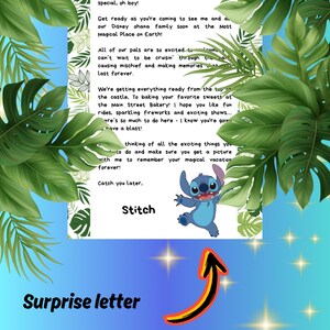 Carta surpresa Stitch, imprimir em casa pdf