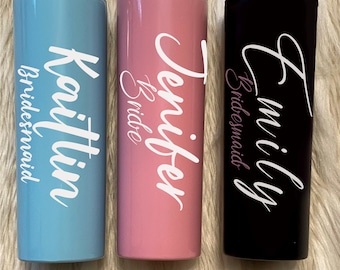 Bridesmaid Tumbler, Bridesmaid gift, bachelorette gift, Wedding gift, Custom tumbler, Custom Bridesmaid Gift, Bride Tumbler,Skinny Tumbler