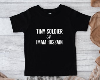 Mały żołnierz Hussaina | Muharram T-shirt dla maluchów | Islamska koszulka