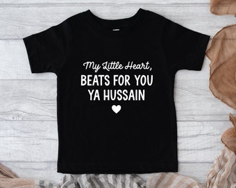 Moje małe serce bije dla ciebie Ya Hussain | Muharram Toddler T-shirt | Islamska koszulka